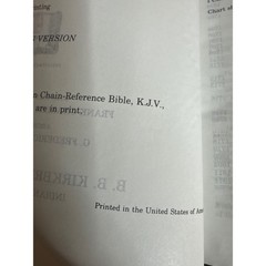 Thompson Chain Reference Bible KJV 5th Improved Ed Morocco Leather 1988 Vintage