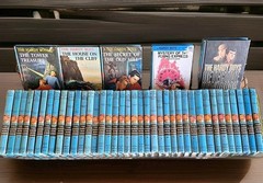 Vintage 1960s–1970s Hardy Boys Books Lot of 43 Grosset & Dunlap Blue Spine