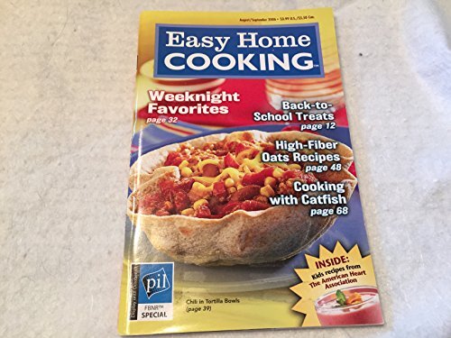 Easy Home Cooking August/September 2006 (Cookbook Paperback)
