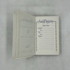 Collins Genuine White French Morocco Leather Red Letter Concordance Bible W/ Box