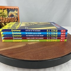 Goosebumps Retro Fear Limited Edition Collectible Tin Book Set Orange VGC Books