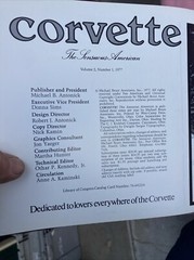 CORVETTE! THE SENSUOUS AMERICAN (IN 3 VOLUMES. 1977. VOLUME 2 – #2.1 2.2 2.3 @26