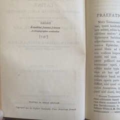 1911 Nouum Testamentum Latine New Testatment Oxford Ed Latin Language Pocket