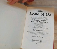 THE LAND of OZ L. Frank Baum Softcover Rand McNally White Edition 1904 Exc Cond