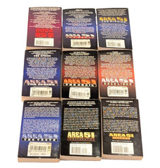 Complete Original Paperback Run 1-9 Lot of 9 Area 51 books Robert Doherty
