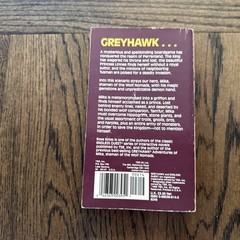 TSR Novel Greyhawk #6 – The Name of the Game by Rose Estes G Greyhawk Adventures