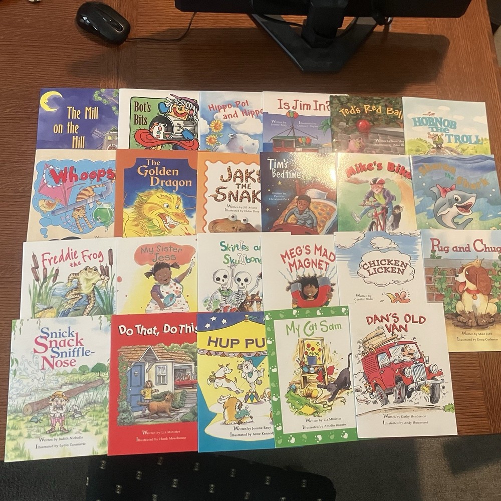 Lot Of 23 Rigsby Supersonic Beginning Phonics Readers Books Homeschool Teacher