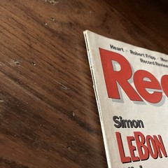 Record Music Magazine November 1985 Simon LeBon Nick Rhodes Duran Duran Heart