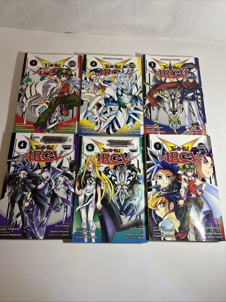 VIZ Media Yu-Gi-Oh! ARC-V Manga Vol 1 2 3 4 6 7 Paperback Set NO CARDS