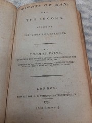 Thomas Paine 1792 first edition bound in calf, Common Sense, Rights of Man, +