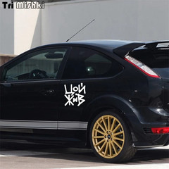 Tri Mishki HZX408# 16.4*15Cm Victor Tsoi Is Alive Car Sticker Funny Auto Car Sti