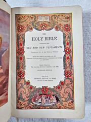 Antique 1901 Holy Bible Revised Version Thomas Nelson Gilt Pages Boxed
