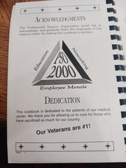 Morris Press Recipe Book-Employees of Indianapolis VA Medical Center