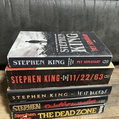 Lot of 5 Stephen King Horror Hardback Paperback Books Mix