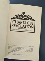 Charts on Revelation by Salem Kirban – paperback book 1974