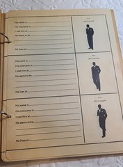Vintage 1940s „HIM” Book” Wooden Cover Boards 14 Clean Pages Signed VG Japan