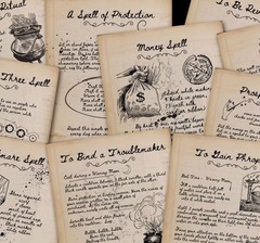 Old Handwritten Witchcraft Spell book – Grimoire for Wicca & Magick Witch Wiccan