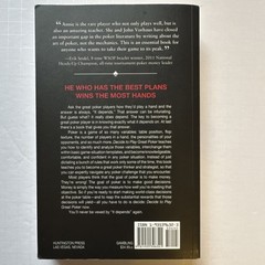 Decide to Play Great Poker by Annie Duke & John Vorhaus (2011, Trade Paperback-A