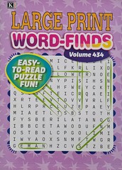 5 Large Print Word-Finds Puzzle Books Kappa Games Vol #428-434 ~ Search,Hunt NEW