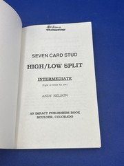 Vintage Rare 7 Card Stud Poker Casino Gambling Paperbacks, 5 Book Lot