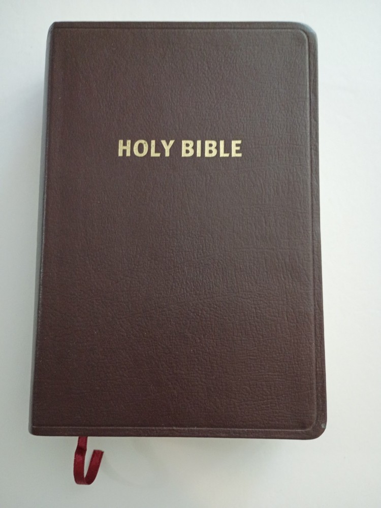Giant Print Handy Size Bilbe NASB Amg 2011 Burgandy Imitation Leather 1977 ED