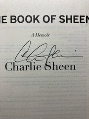 CHARLIE SHEEN “The Book of Sheen : A Memoir” SIGNED Hardcover First Edition 2025