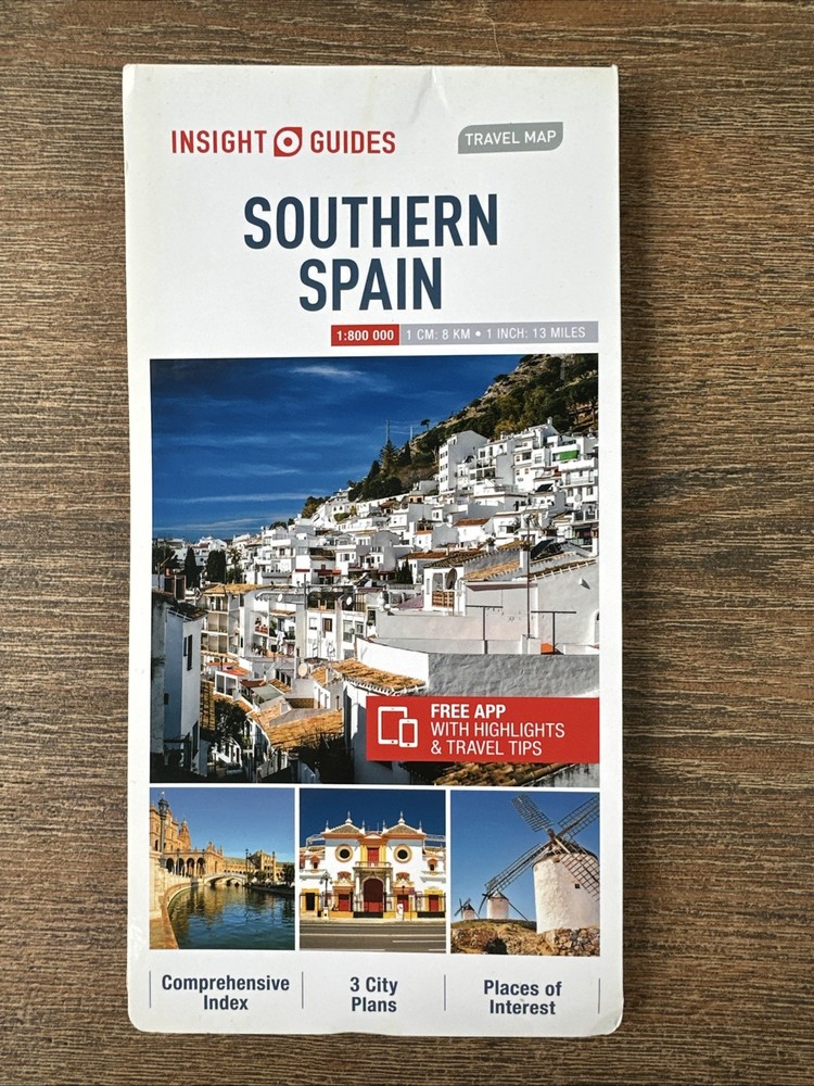 Insight Guides Travel Map Southern Spain by Insight Guides (2018, Map, Other)