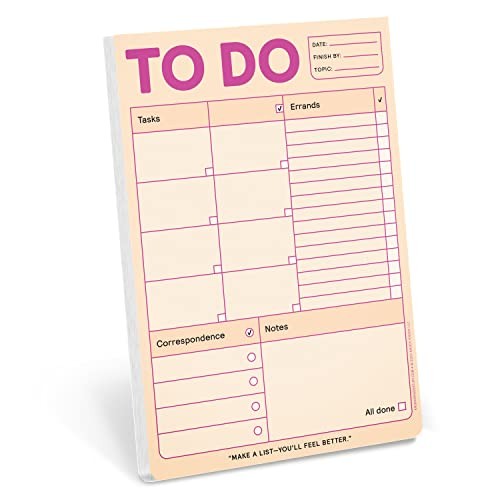 Knock Knock To Do Pad, Tasks List Pad, 6 x 9-inches …
