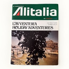 Alitalia American Airlines Holiday Adventures 1975 1976 Tour Book Vintage