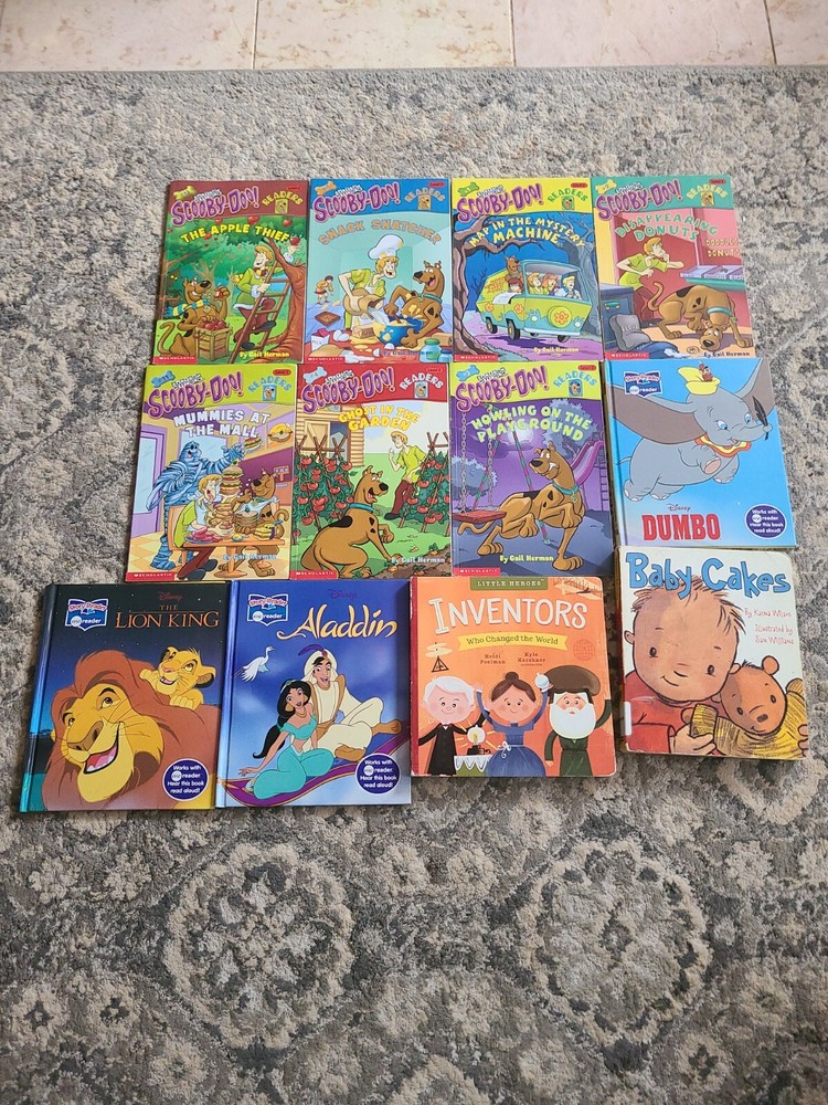 Lot of 12 Mixed Random Children’s Books and Learning Books, Classic Stories