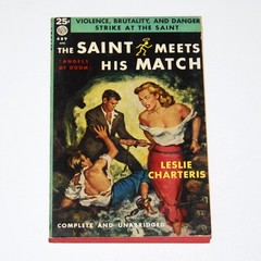 THE SAINT MEETS HIS MATCH (ANGELS OF DOOM) by LESLIE CHARTERIS – AVON BOOKS 489