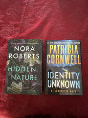 Nora Roberts „Hidden Nature” HC+P.Cornwell „Identity Unknown” HC 1st Ed. 2025+24