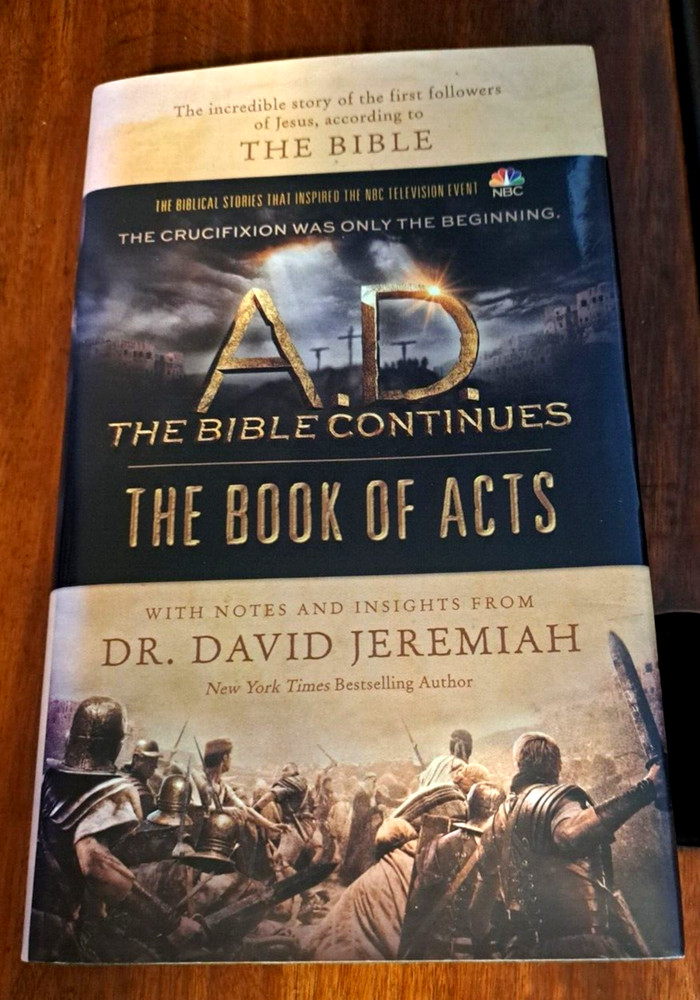 David Jeremiah „A.D. The Bible Continues The Book of Acts” Hardback Dust Cover