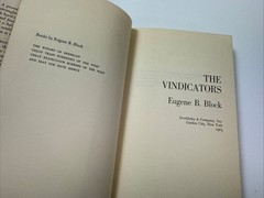 The Vindicators 1963 Hardcover Book by Eugene Block True Crime w/ Dustjacket