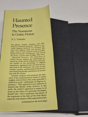 Haunted Presence The Numinous In Gothic Fiction S.L. Varnando Inscribed Signed