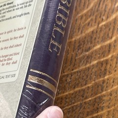 Purple KJV Gift Edition Bible Purple (Leather / Fine Binding) New
