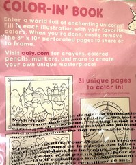 OOLY Enchanting Unicorn Coloring Book 31 Perforated Pages Kids New Sealed