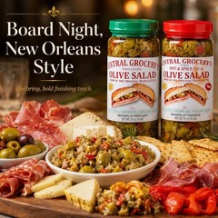 Delicious Olive Salad Combo – 16 oz – Hot & Original for Muffulettas, Sandwiches