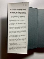 CHARLIE SHEEN “The Book of Sheen : A Memoir” SIGNED Hardcover First Edition 2025