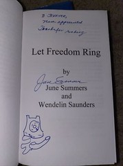 Let Freedom Ring by June Summers, AUTOGRAPHED, Excellent, Fast Free Shipping