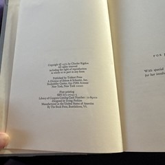 The Last Ball by Rigdon, Charles 1972 Vintage Hardcover