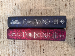 Waterstones Exclusive Dire Bound & Fury Bound Deluxe HC Set Sprayed Edges