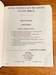 Word of God KJV Easy Reading Red Letter Large Print Special Margin Edition 2002