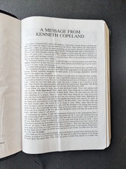 Vintage Holy Bible King James Version Kenneth Copeland Reference Ed Leather Blac