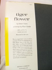 Tiger Flower by Robert Vavra Illustrated by Fleur Cowles Signed 1968 Hardcover
