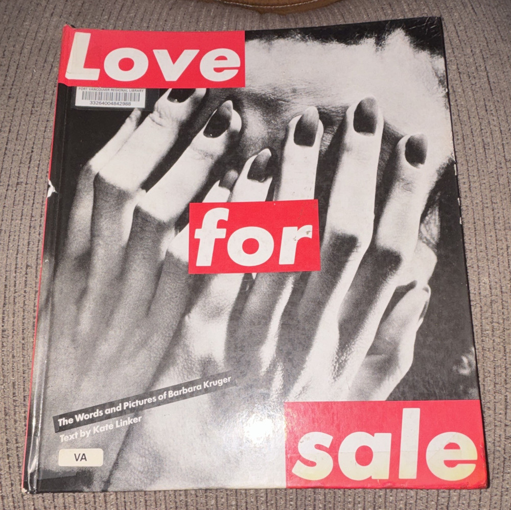 Love for Sale Barbara Kruger HC 1986 Harry N. Abrams Illustrated Ex Libris