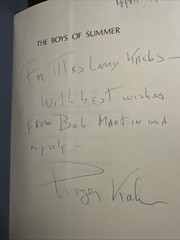 Roger Kahn SIGNED „The Boys of Summer” 1st printing HC 1972 NOT Book Club