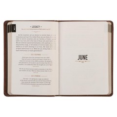 One Minute with God for Men 365 Devotions Brown Faux Leather