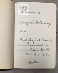 Handsize 1945 National Bible Press; Self Pronouncing KJV Study Helps; Color Maps