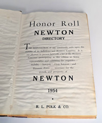 Polk’s Newton NJ Directory 1954 Sussex County New Jersey City Directory